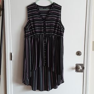 Women's Chiffon High-Low Blouse